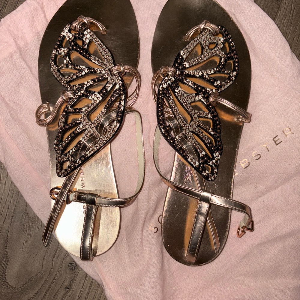 Sophia Webster Butterfly Embellished Sandals